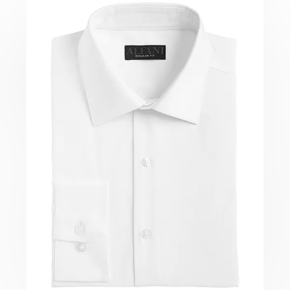 Alfani Other - Alfani Men's Regular Fit 2-Way Stretch Performance Solid Dress Shirt Size Small